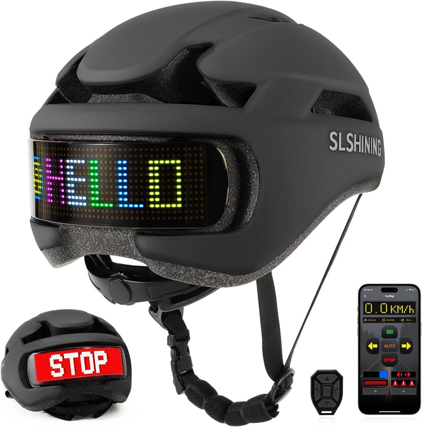 Personalized LED Smart Bike Helmet for Adults