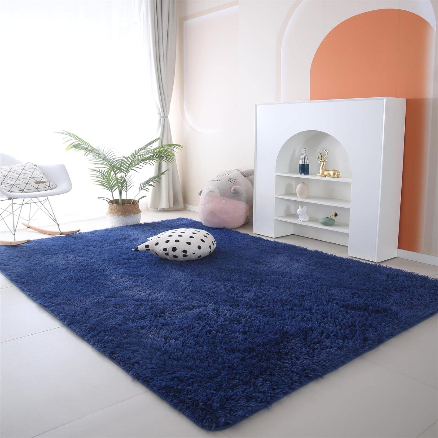 Ultra Soft Shag Area Rug for Bedroom and Living Room Decor