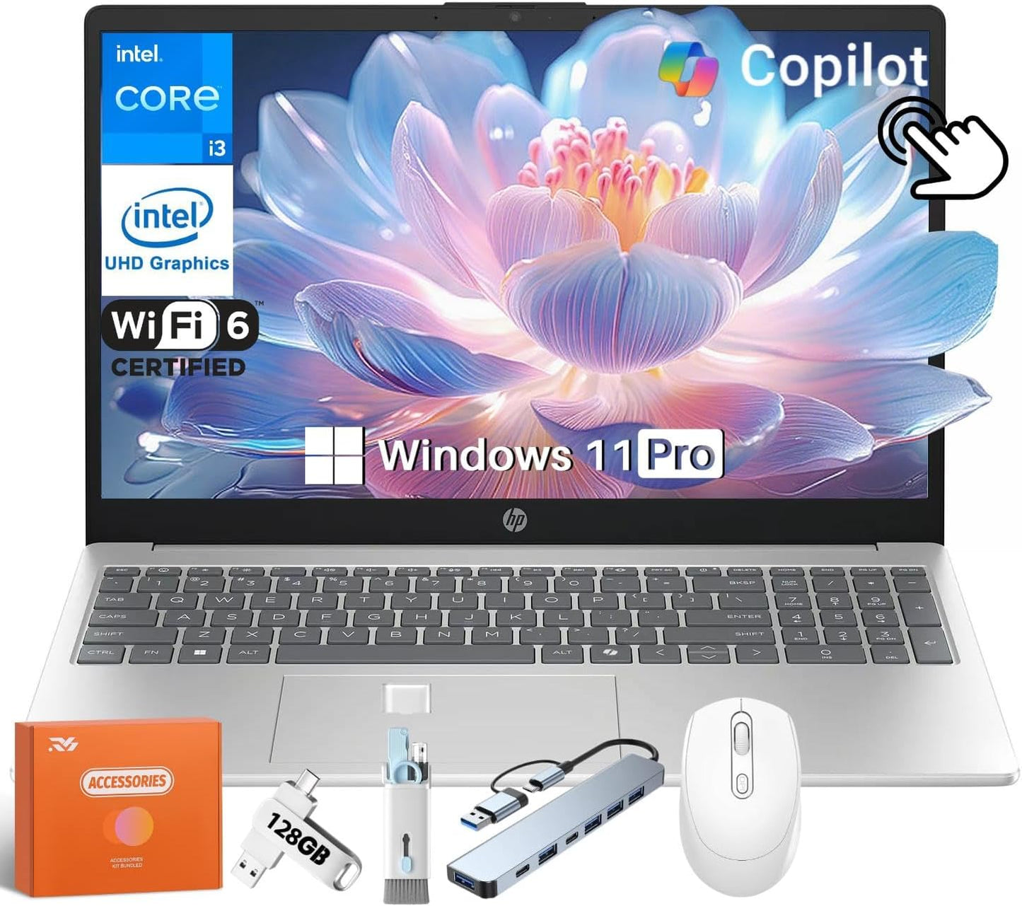 HP 2025 Business Laptop with 15.6in Touchscreen and 64GB RAM