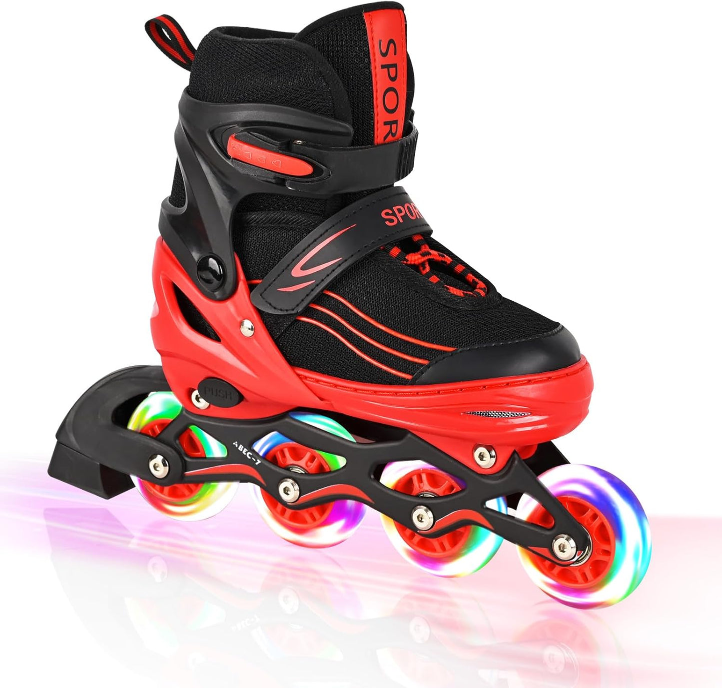 Adjustable Kids Inline Skates with Light Up Wheels for Fun