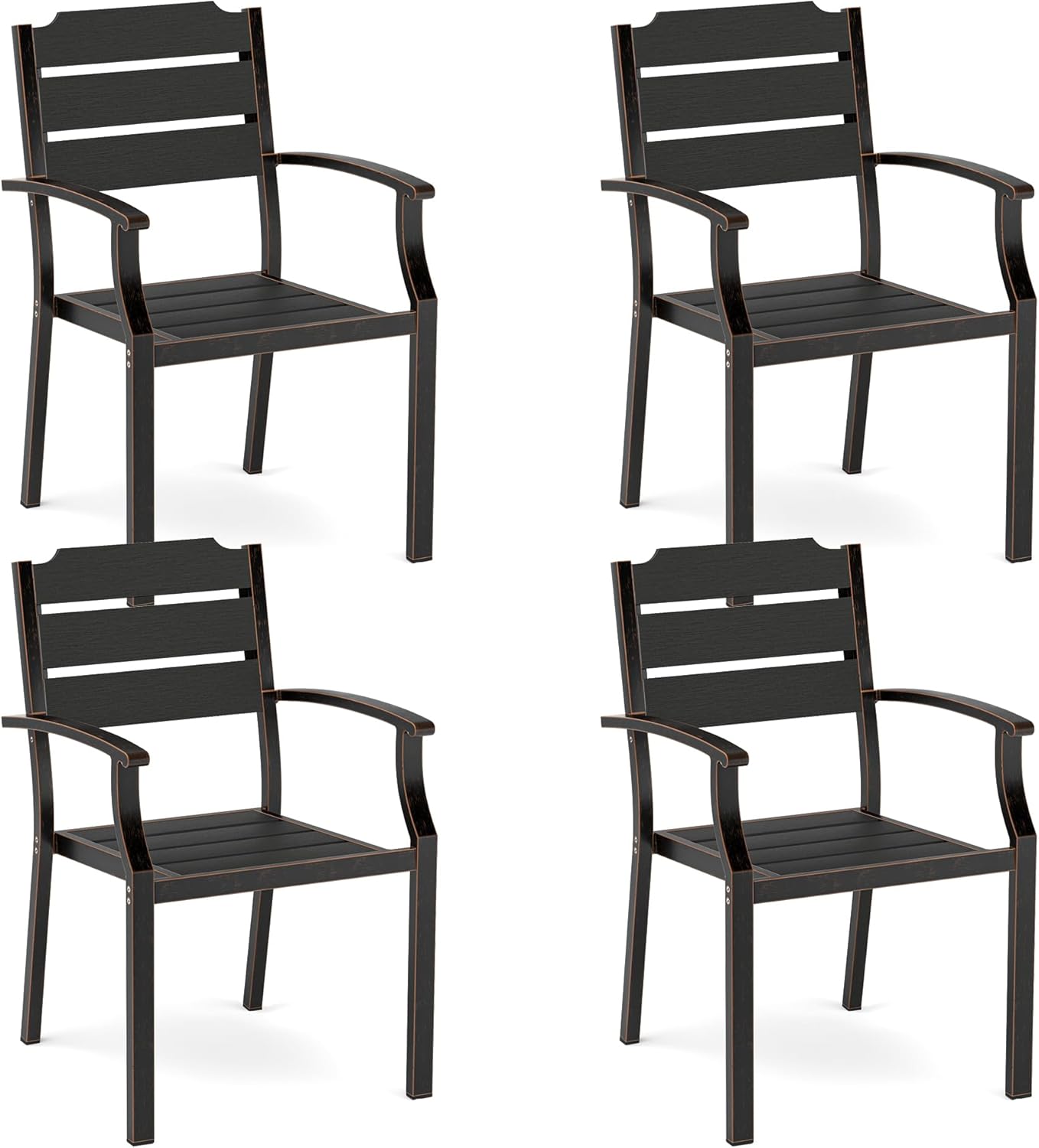 Outdoor Dining Chairs Set of 4 for Patio and Garden Use