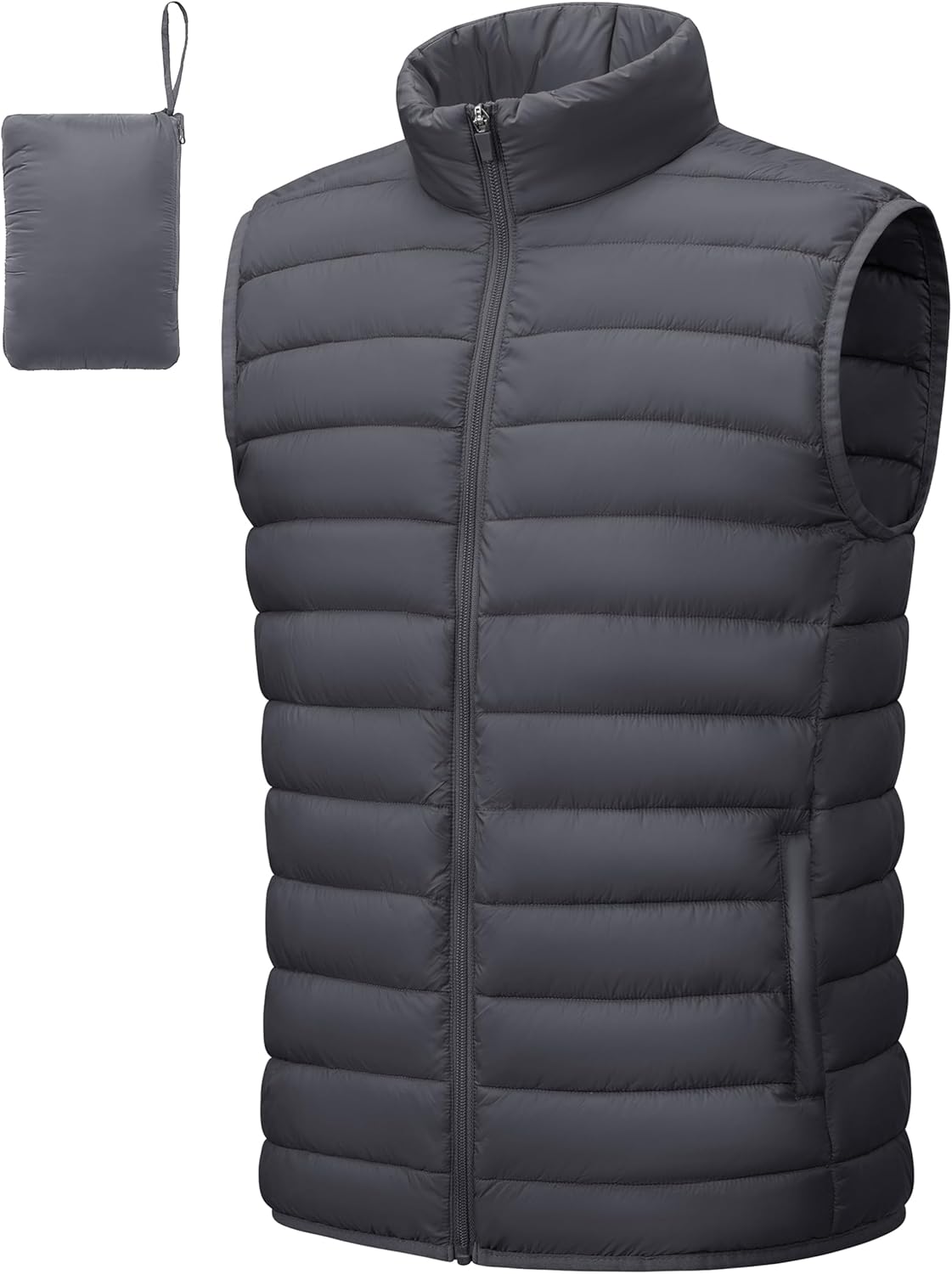 Cotrasen Men's Puffer Lightweight Vest for Outdoor Activities