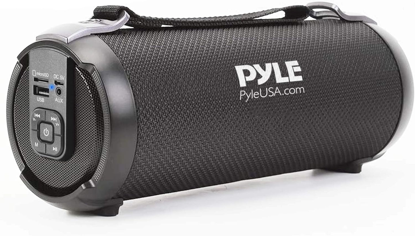 Portable Bluetooth Boombox - Loud Stereo System with Rechargeable Battery