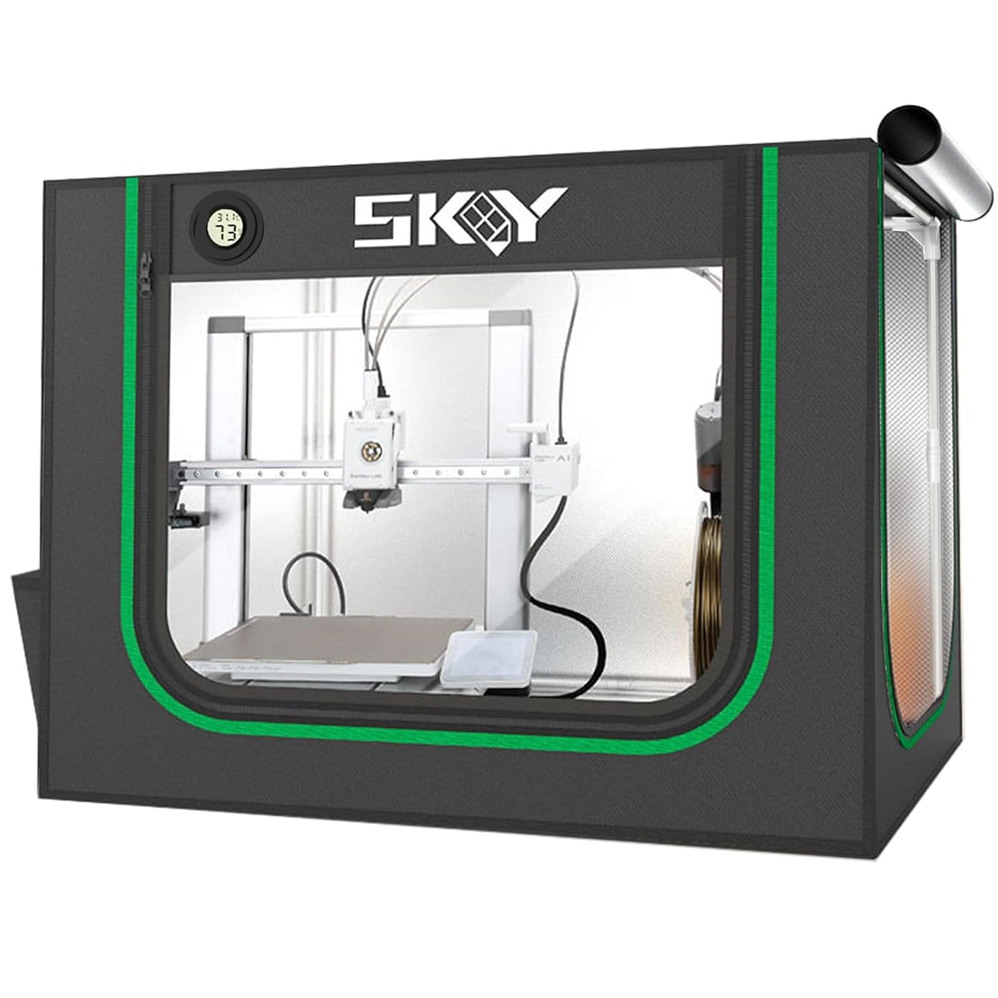 3D Printer Enclosure with LED Light for Creality and Bambu Lab