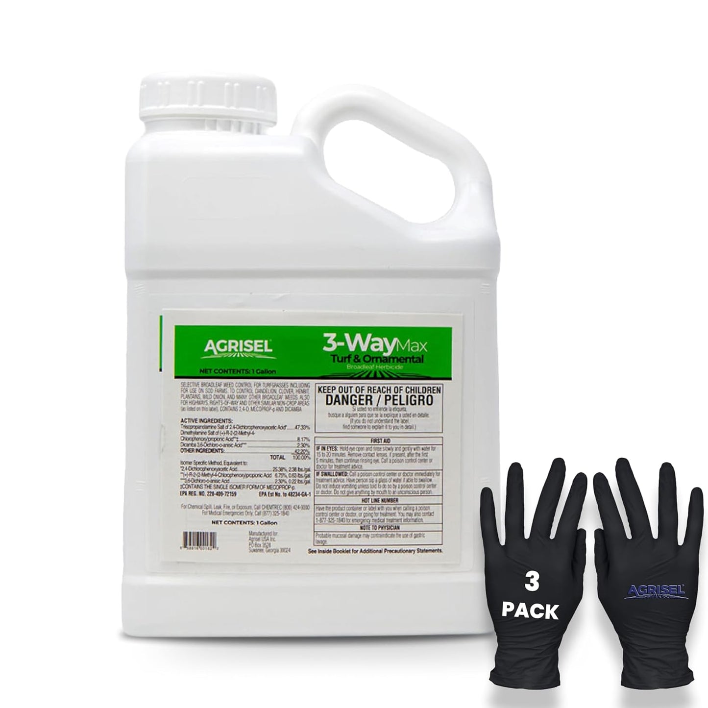 3 Way Max Weed Killer - Eliminate 50+ Weeds Safely on Grass