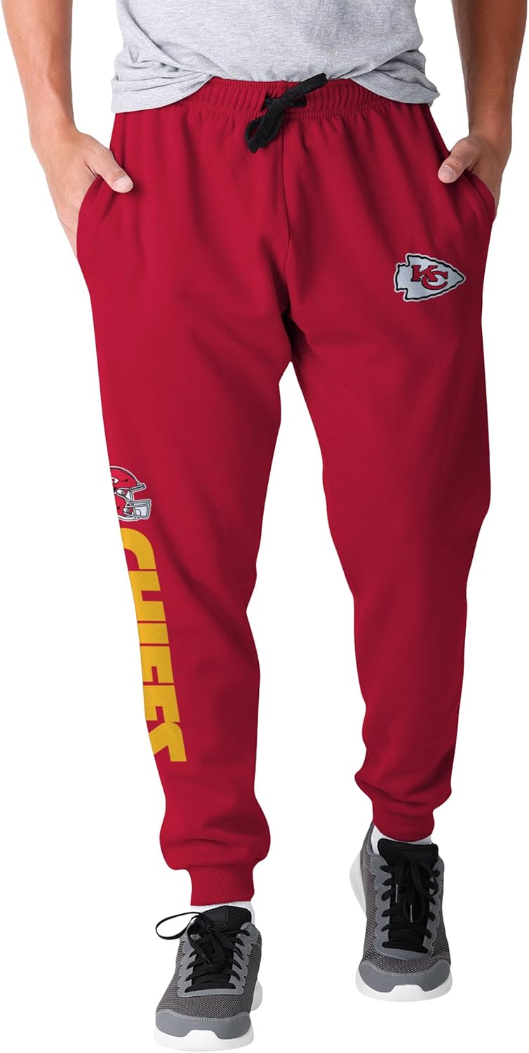NFL Men's Officially Licensed Team Color Joggers for Fans
