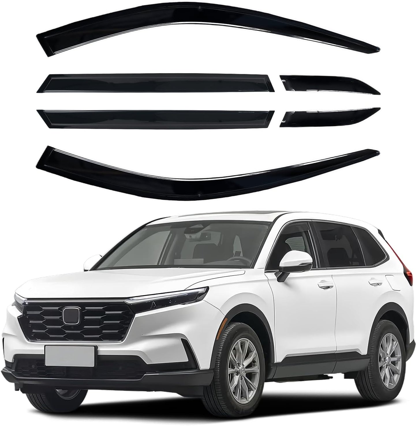 Shatterproof Out-Channel Window Deflectors for Honda CR-V 2023-2024