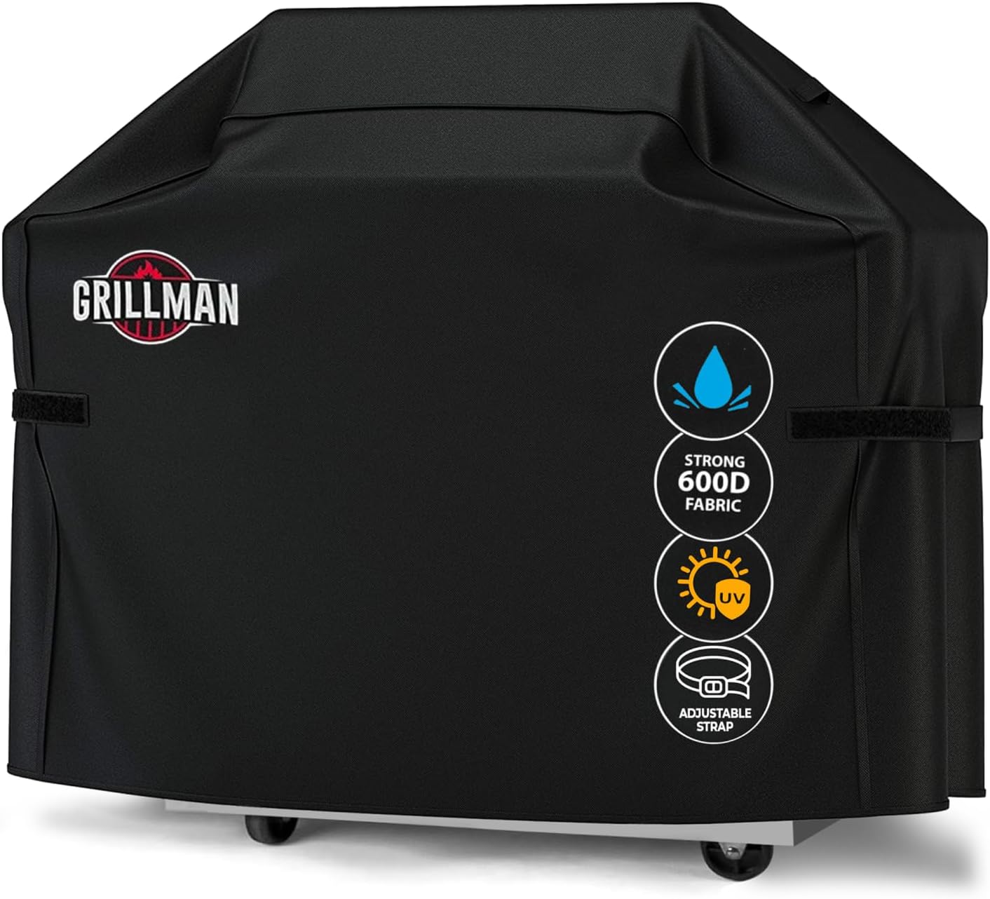 Grillman Premium Grill Cover - Heavy-Duty Waterproof BBQ Protection