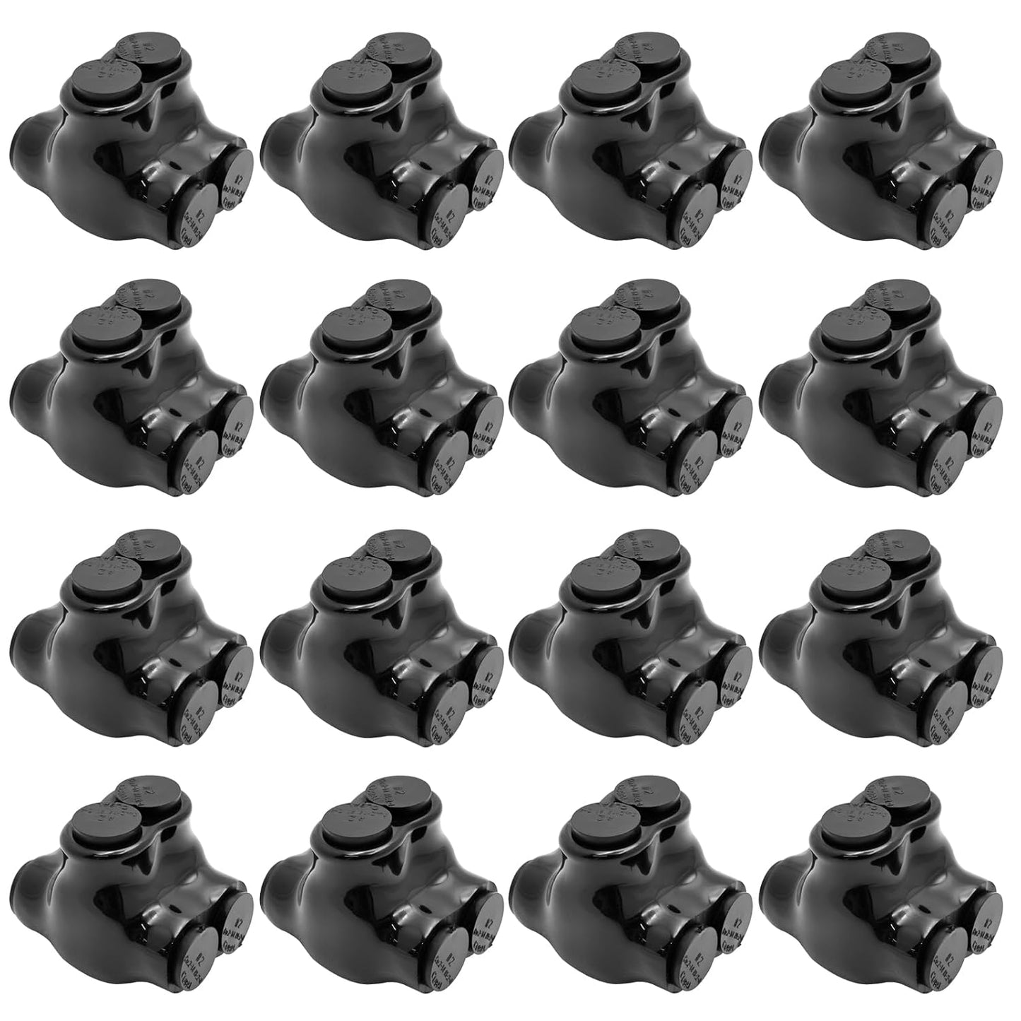 Black Multi-Tap Insulated Wire Connectors for Dual Entry Use