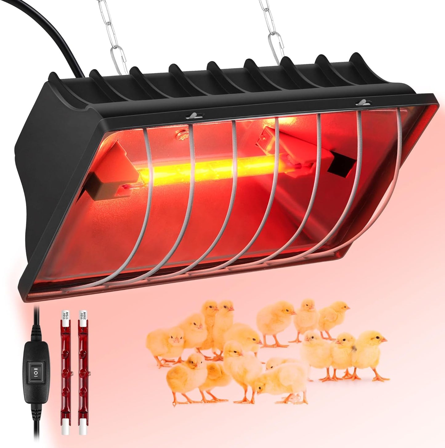 POMINEL Chicken Coop Heater - Adjustable Temp for Winter