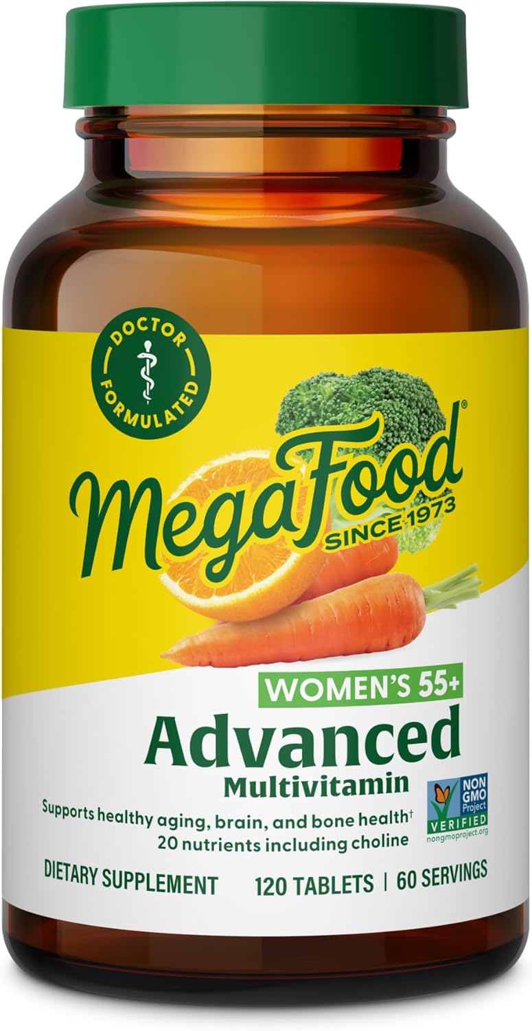MegaFood Women's 55+ Advanced Multivitamin for Optimal Aging