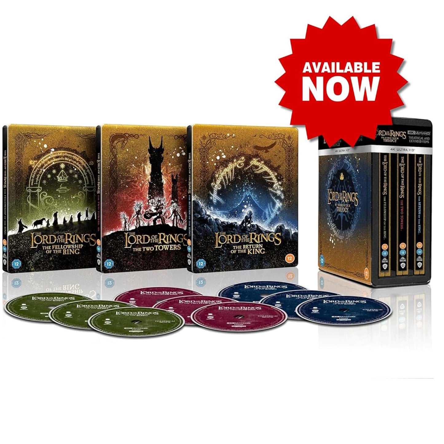 The Lord of the Rings Motion Picture Trilogy 4K UHD Steelbook