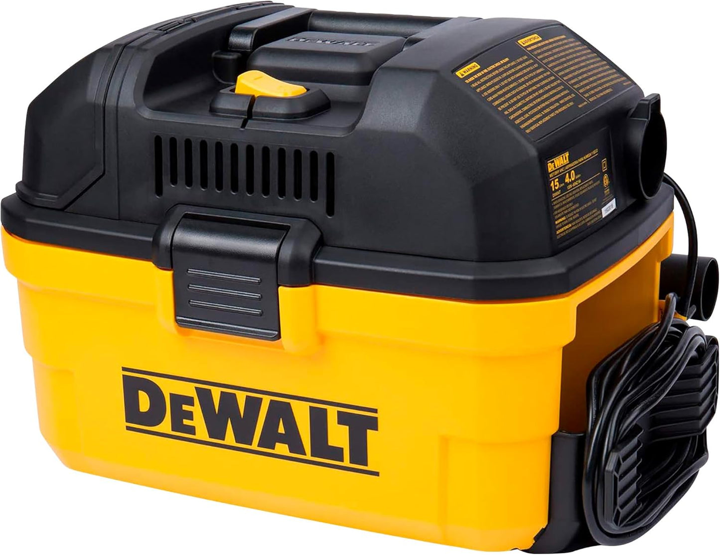 DEWALT DXV04T Portable 4 Gallon Wet/Dry Vacuum for Easy Cleanup