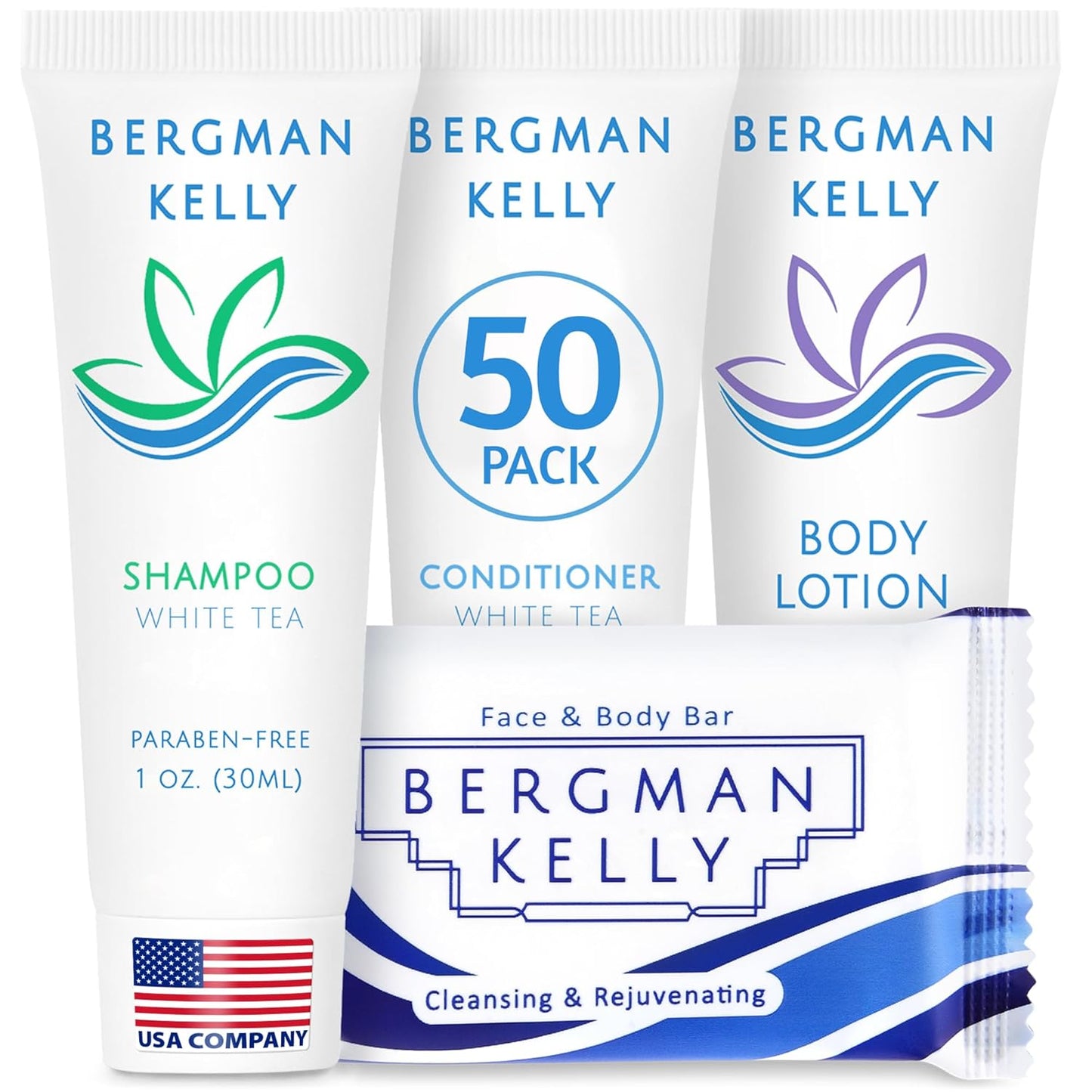 Bergman Kelly Hotel Toiletries Bundle for Luxurious Guest Care