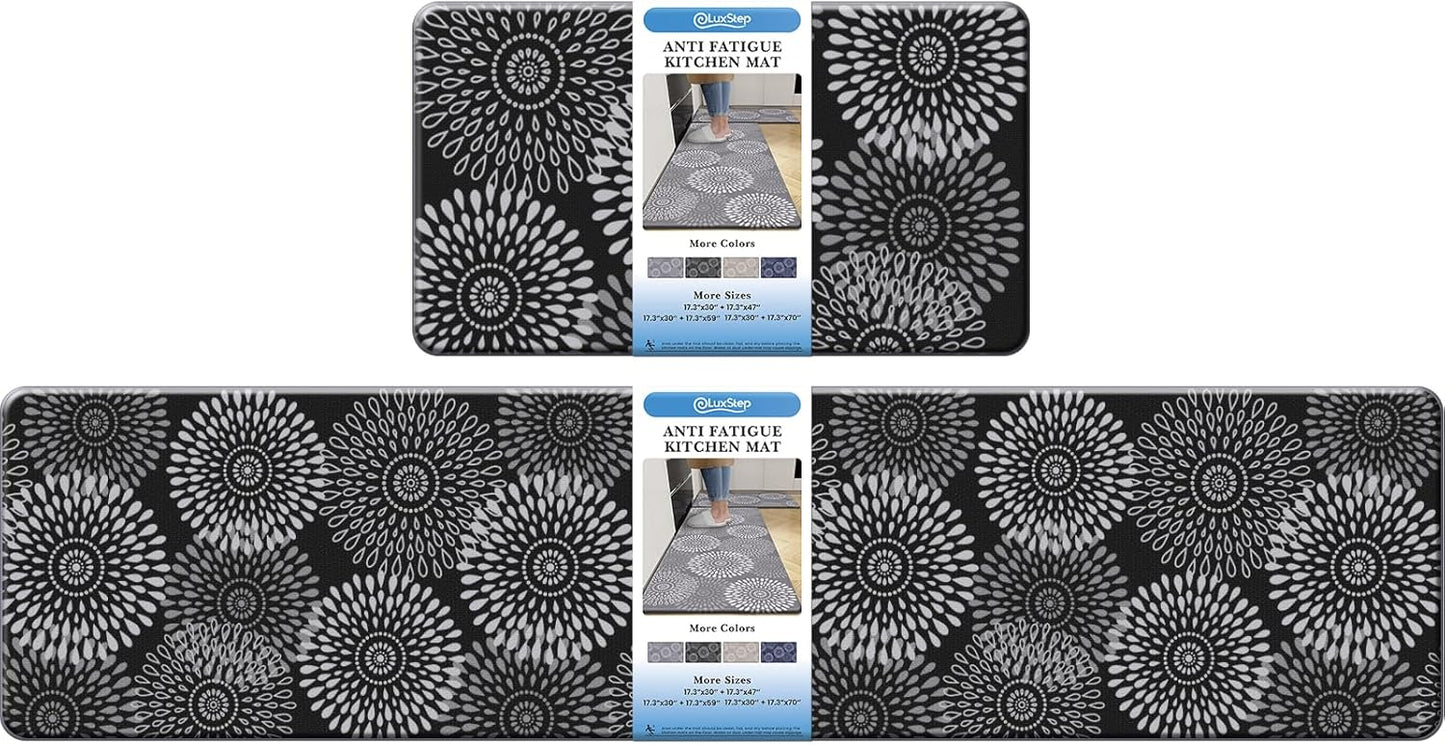 LuxStep Anti-Fatigue Kitchen Mats for Comfort and Safety