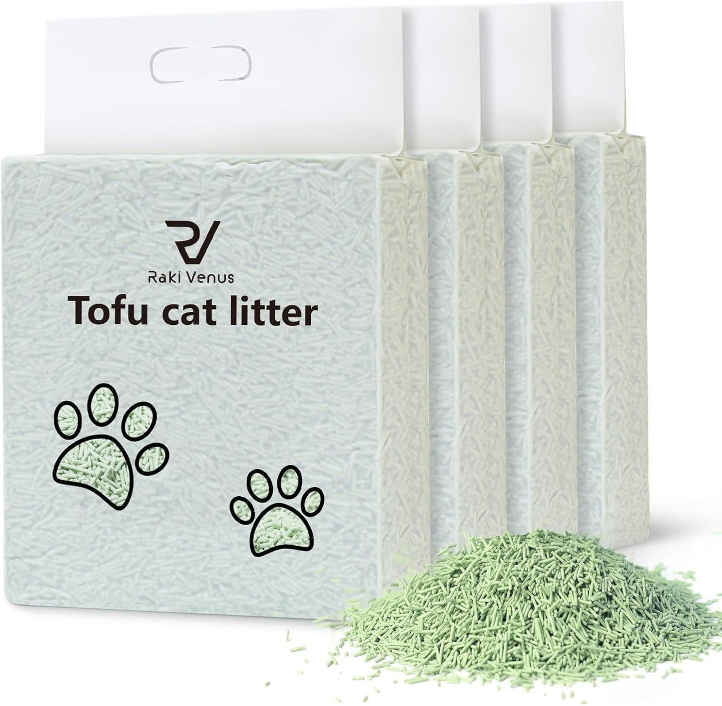 Tofu Cat Litter - Strong Clumping, Ultra Absorbent, Low Dust