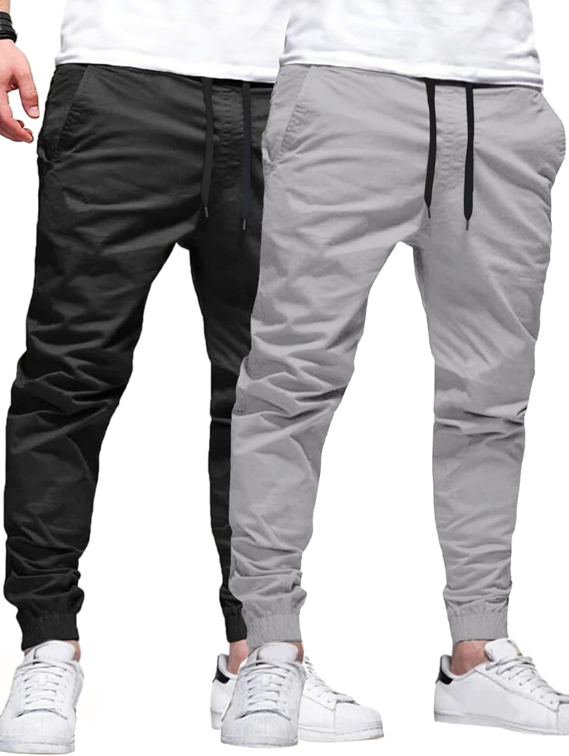HOTake Men's Joggers Casual Lightweight Elastic Waist Pants