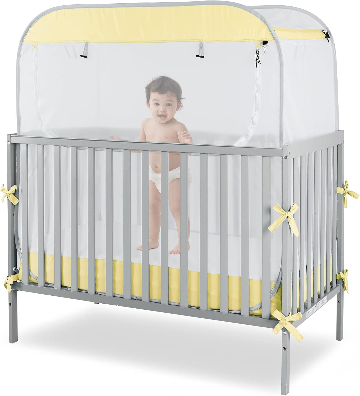 Porayhut Portable Baby Crib Net for Safe Sleep and Play