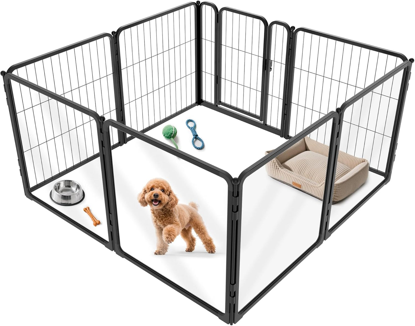 FXW Indoor Dog Playpen - Safe, Expandable, and Sturdy Design