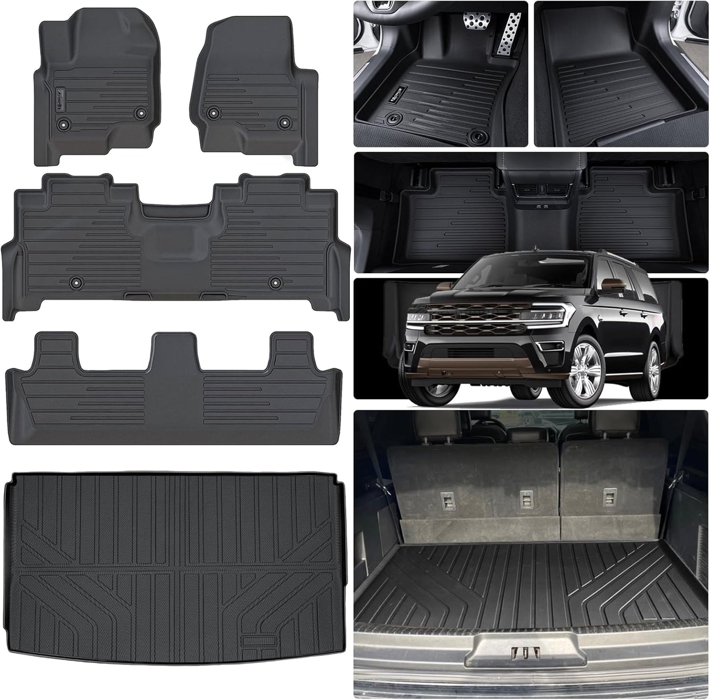 Custom Fit Floor Mats for Ford Expedition MAX 2018-2024