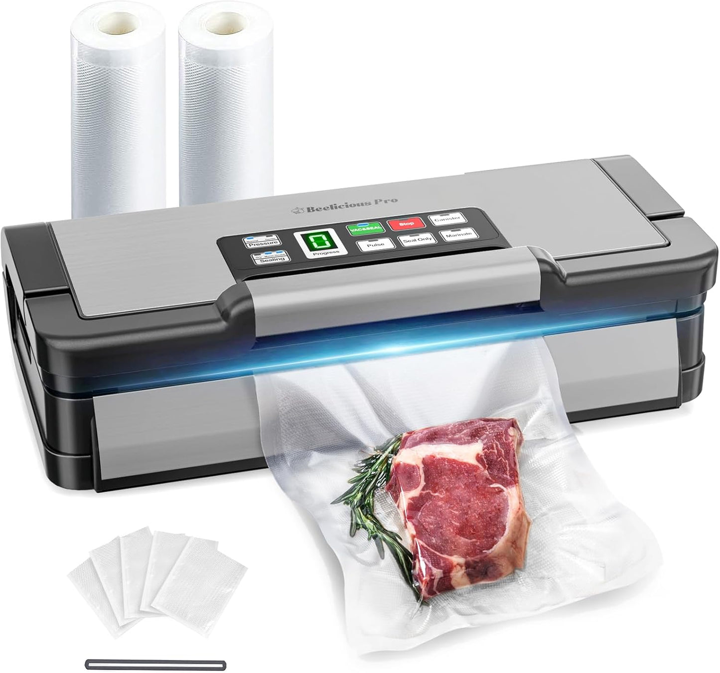 Beelicious Pro Vacuum Sealer with 10-in-1 Versatility and Power