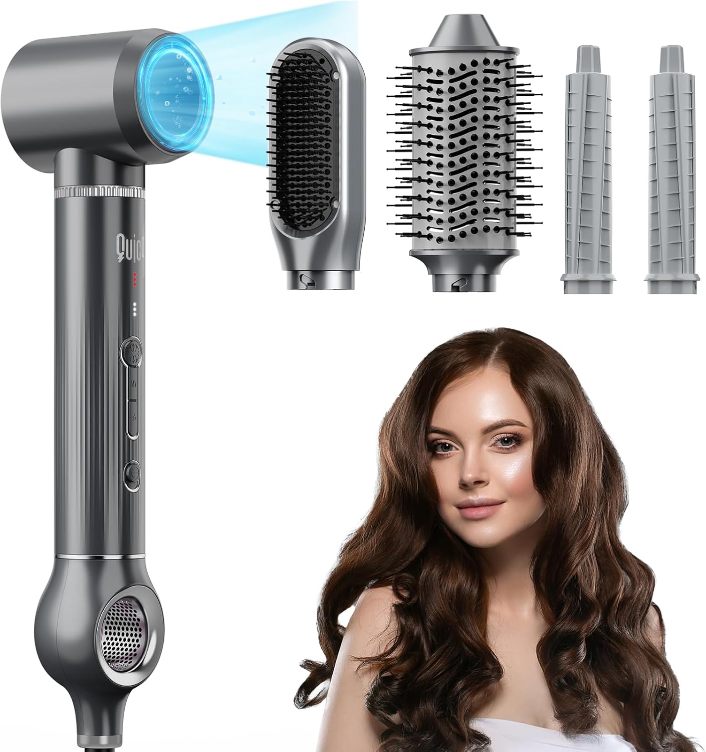 QUICO Hair Styler: 7X Faster Volumizing Brush