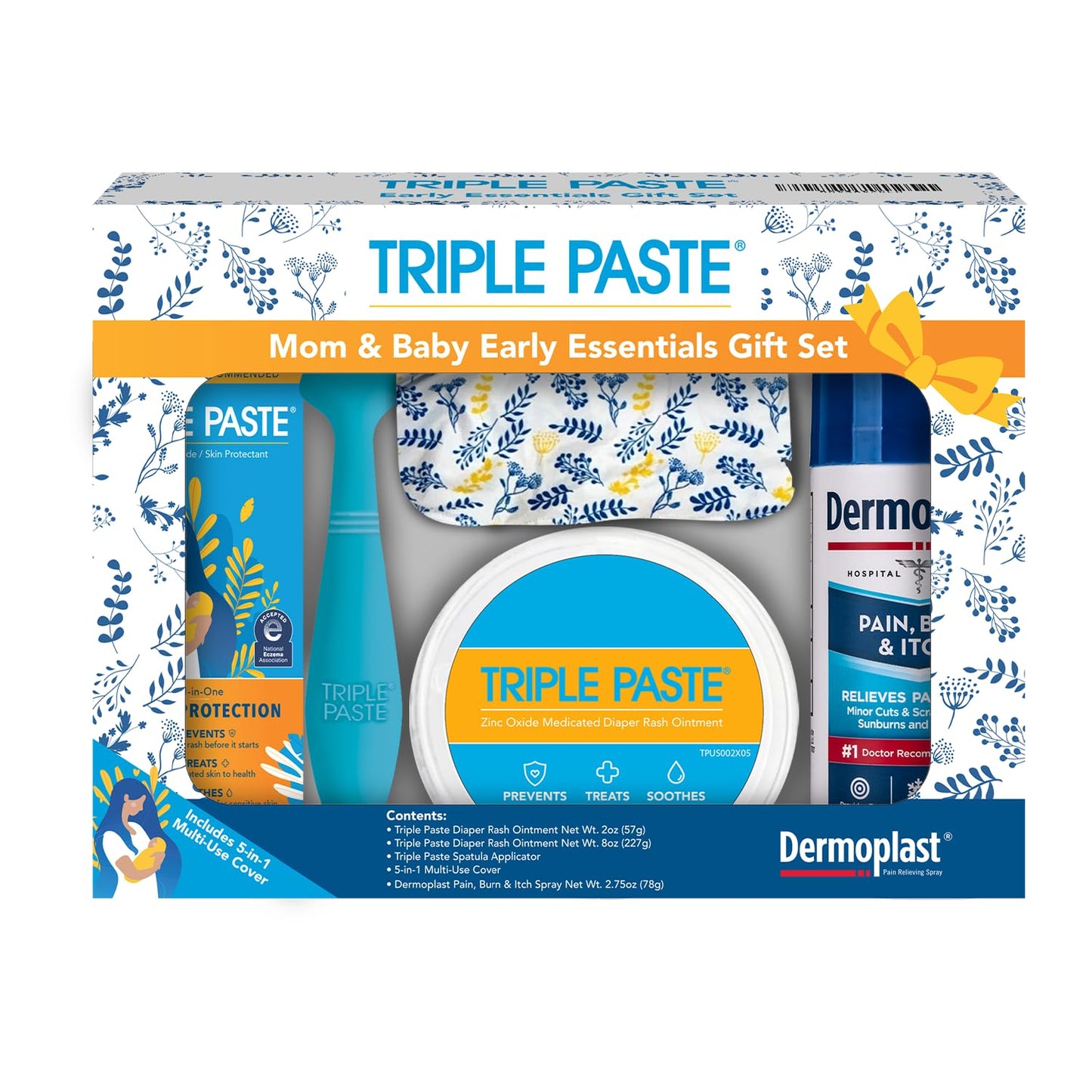 Triple Paste Mom & Baby Early Essentials Gift Set for New Moms