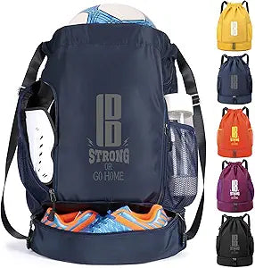 brooman Youth Soccer Bags for Boys and Girls with Ball Compartment
