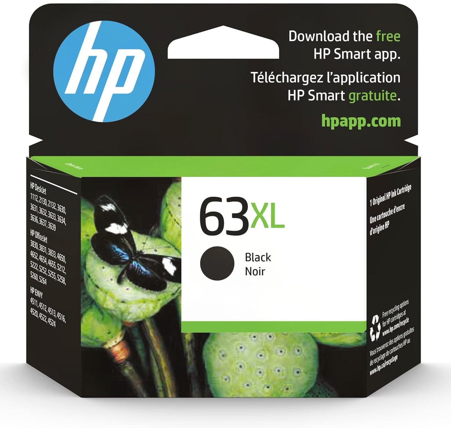 HP 63XL Black High-Yield Ink Cartridge for Quality Printing