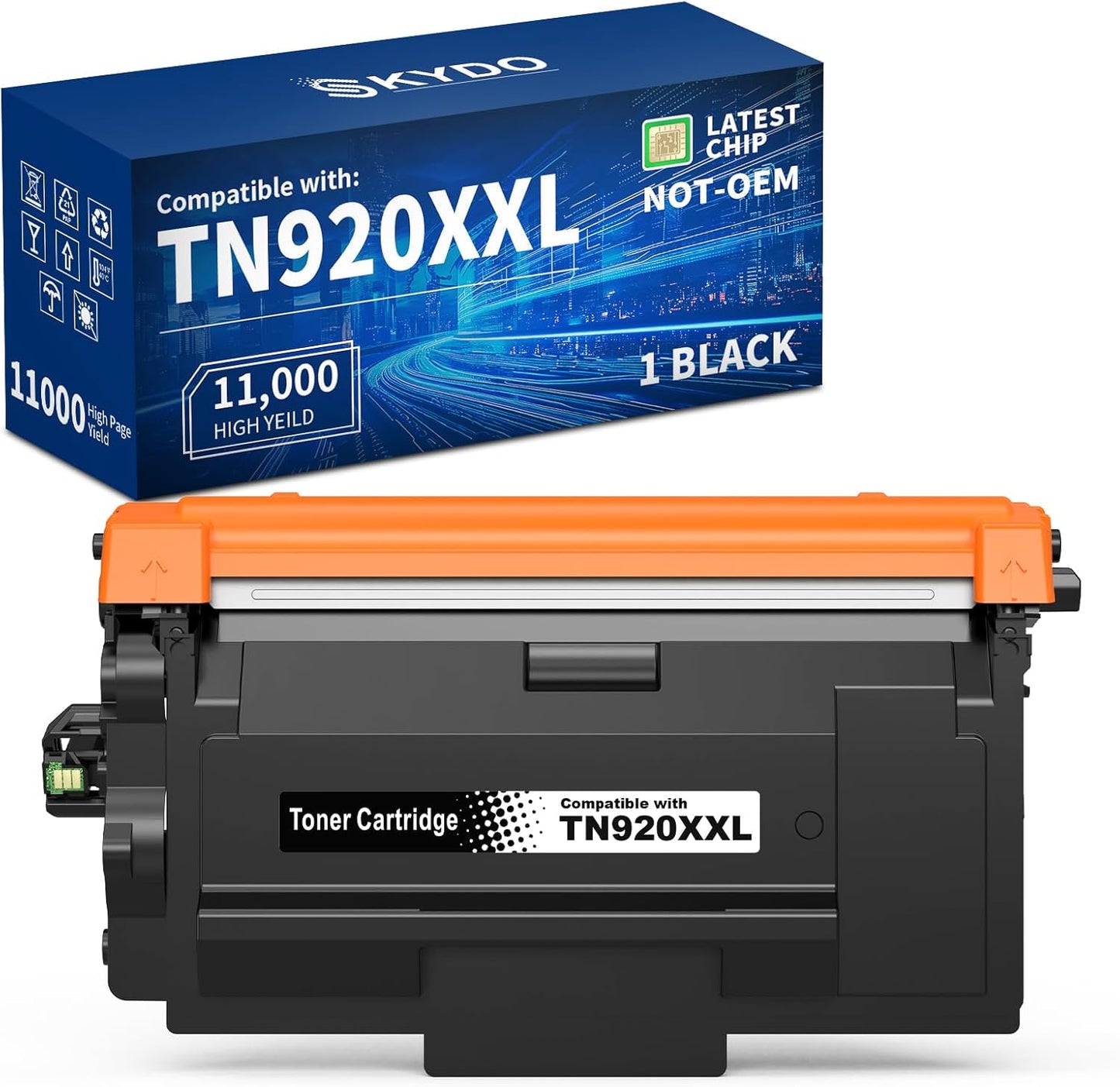 TN920XXL Super High Yield Black Toner Cartridge for Printers