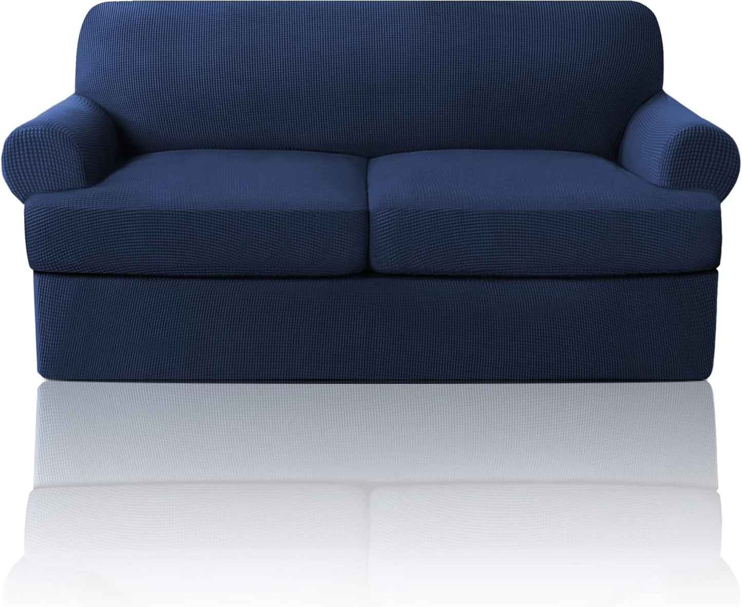 PrinceDeco T Cushion Loveseat Slipcover for 2 Cushion Sofa