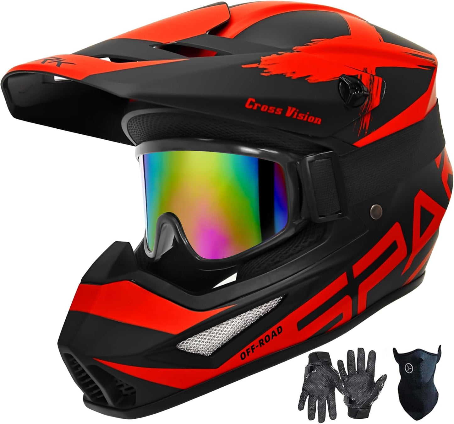 Motocross Helmet for Youth & Adult ATV Dirt Bike Riding Safety