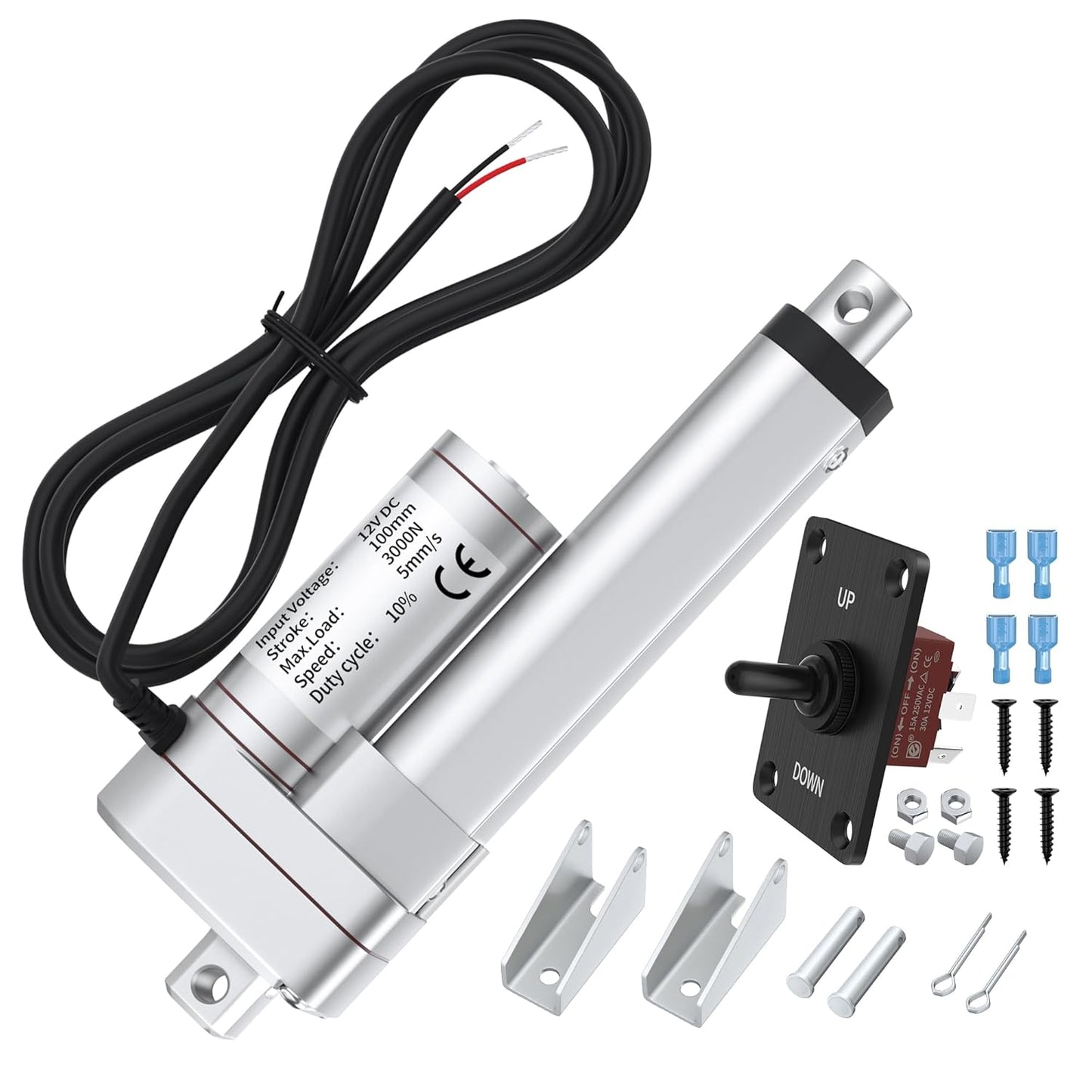 12V 660lbs Linear Actuator with 4 Inch Stroke for Automation