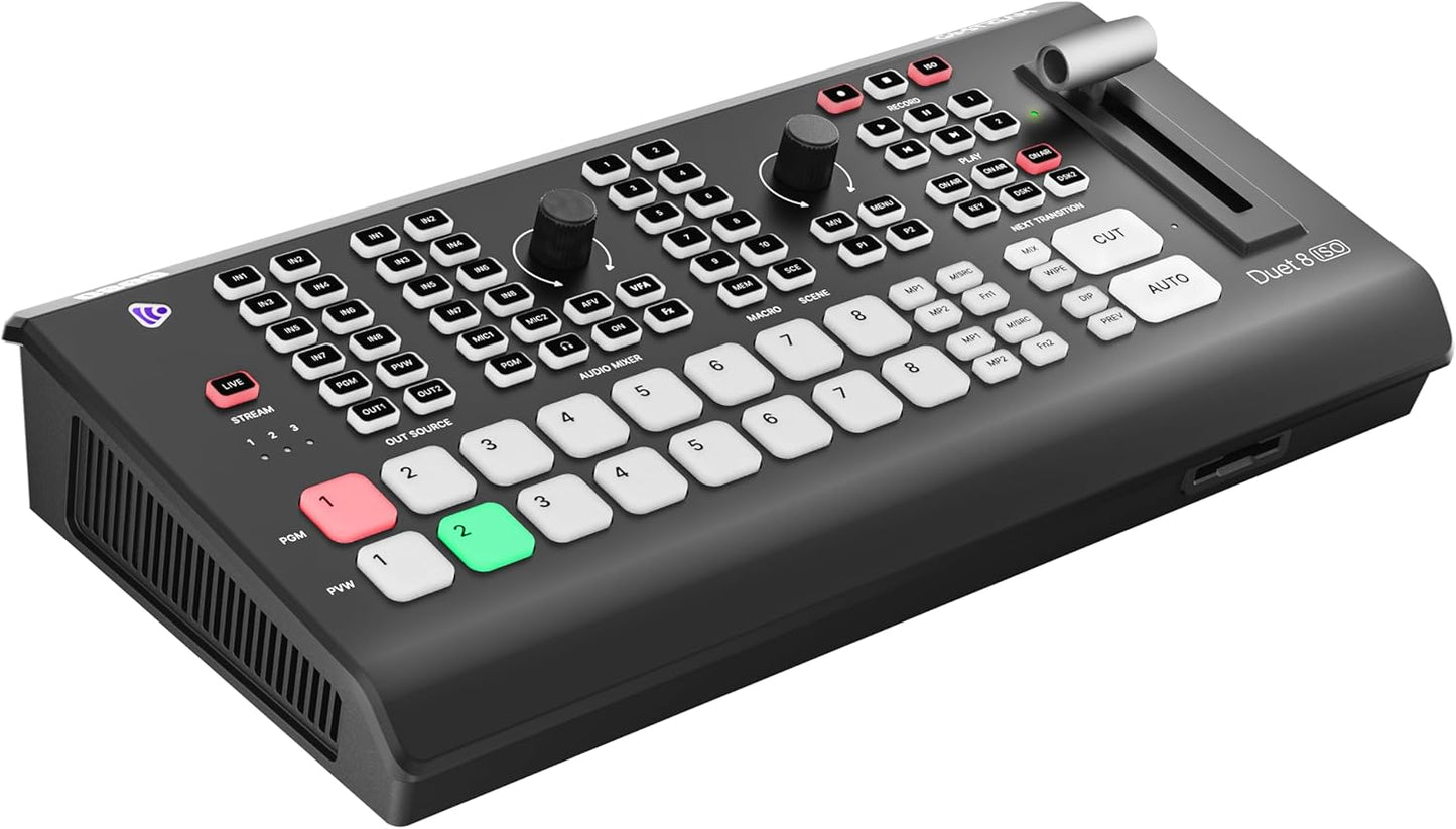 Osee GoStream Duet 8 ISO Video Switcher for Professional Streaming