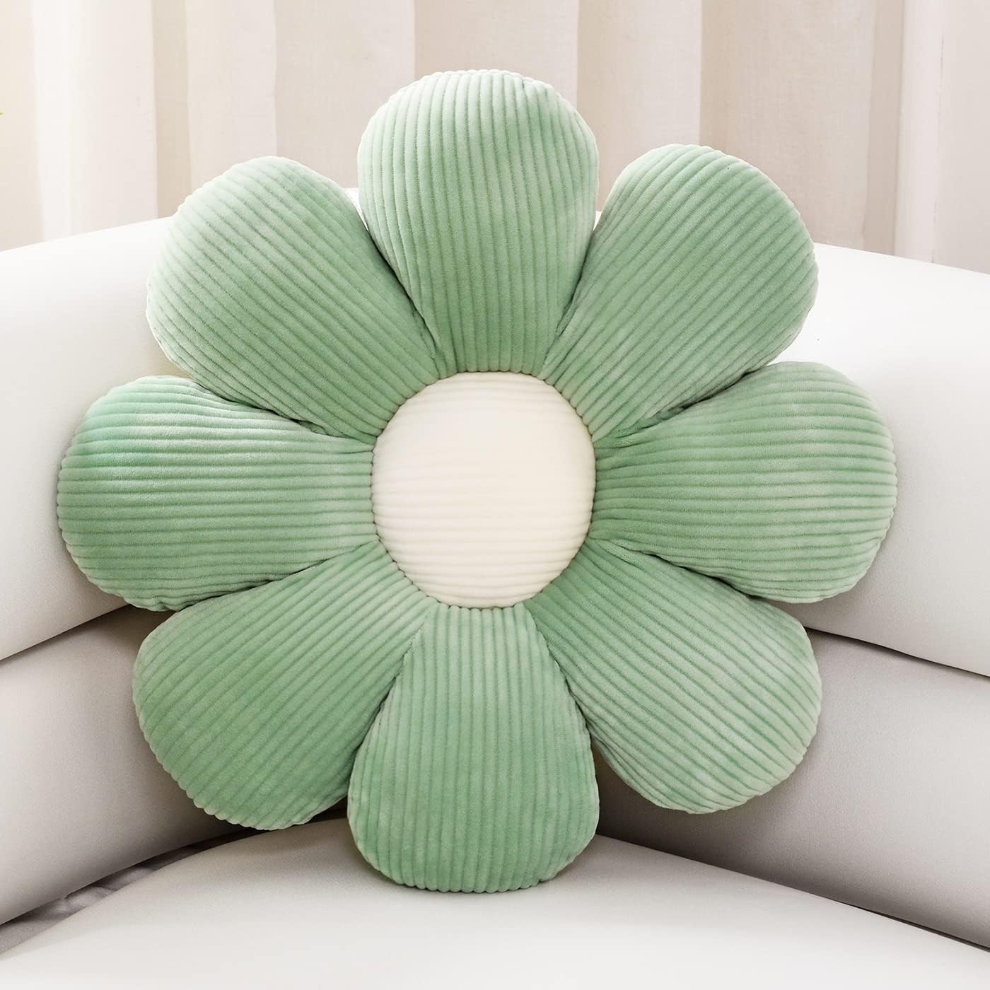 Sioloc Flower Shaped Throw Pillow - Cute Plush Cushion for Decor