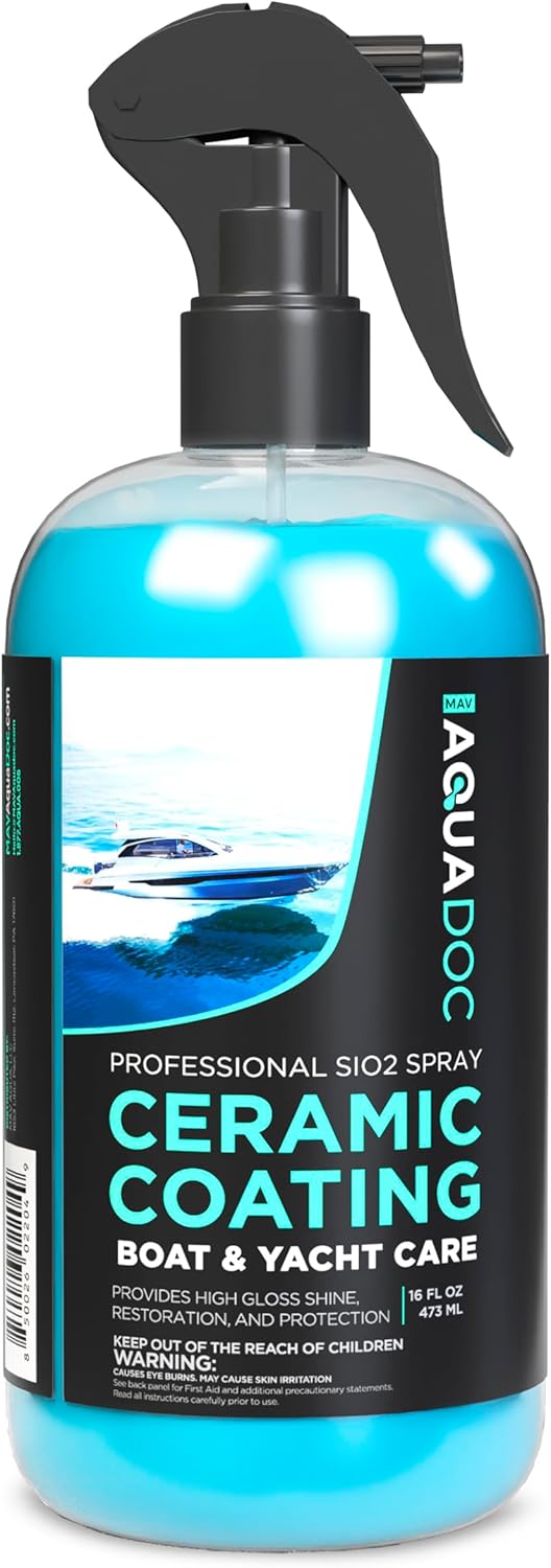 AquaDoc Boat Ceramic Coating Spray for Glossy Shine & Protection