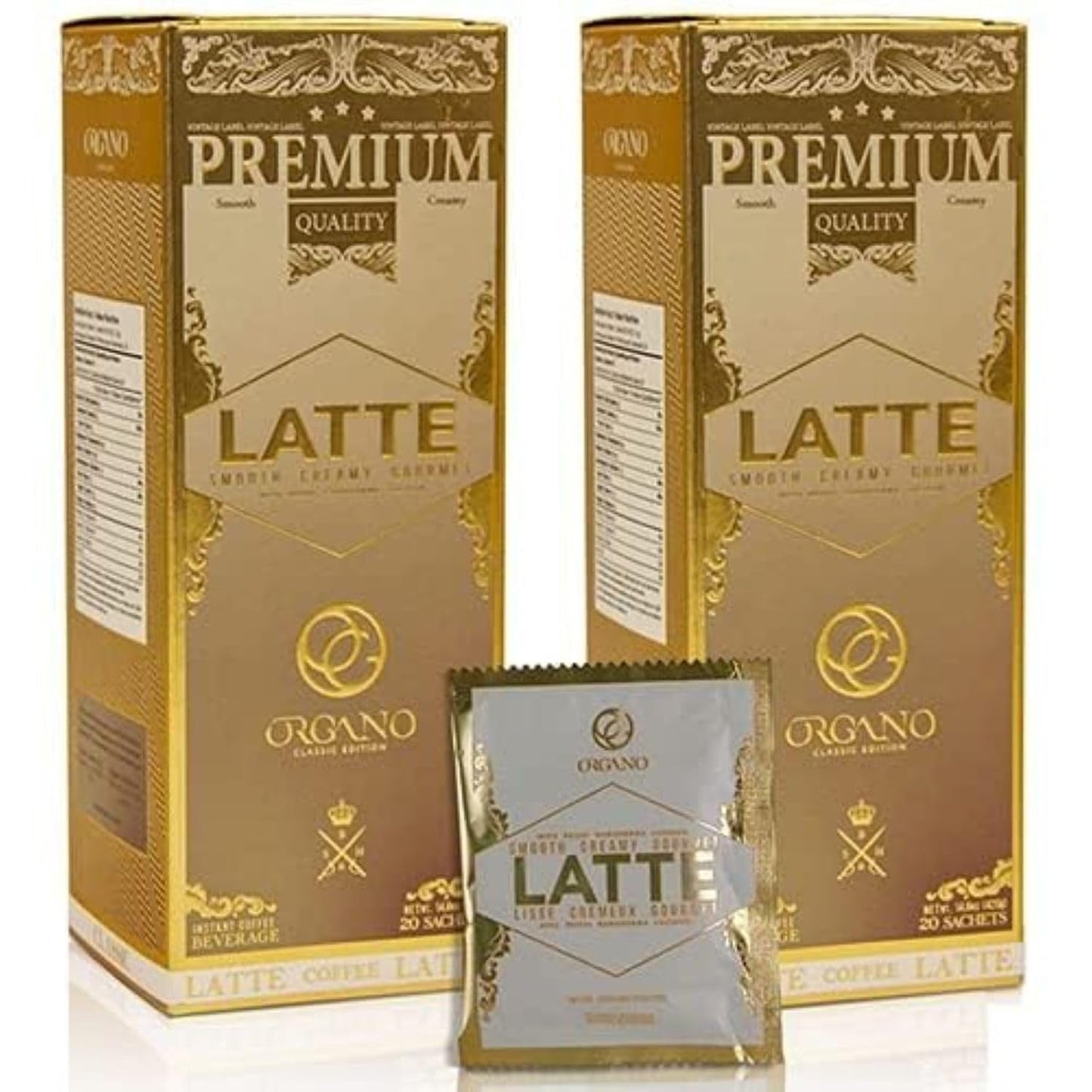 ORGANO Gourmet Cafe Latte with Ganoderma Lucidum - 40 Sachets