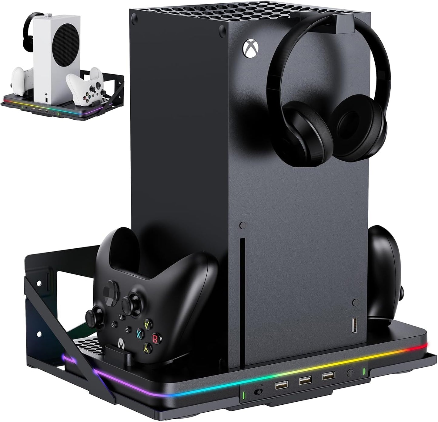 Wall Mount with Cooling Charging Stand for Xbox Series X/S