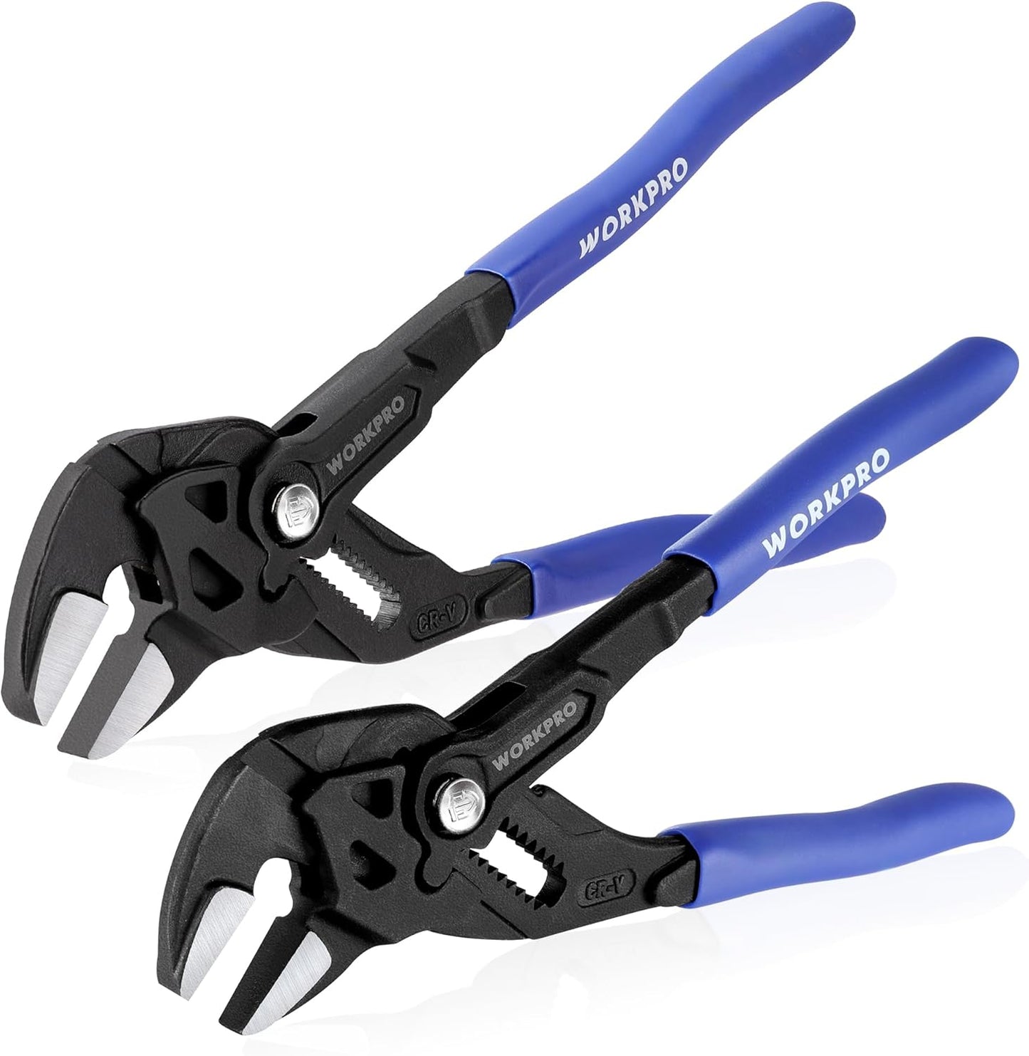 WORKPRO Pliers Wrench Set: Adjustable Parallel Smooth Jaw Tool