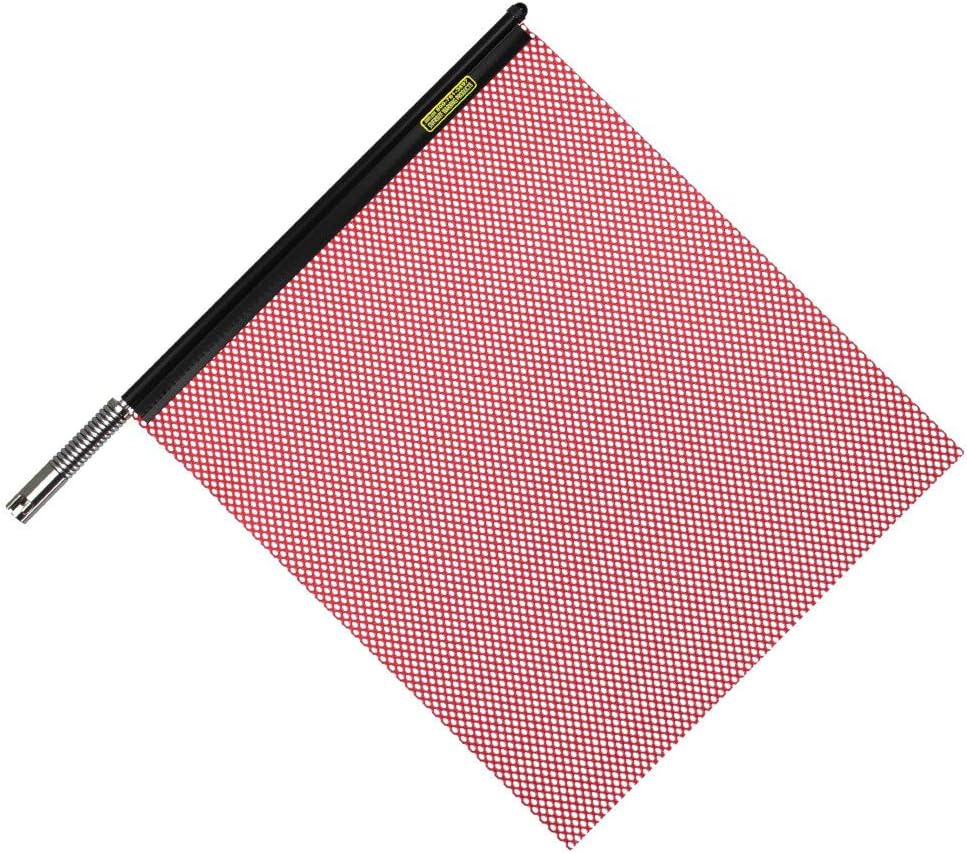 Oversize Load Flag 18in Red with Quick Mount Connector Feature