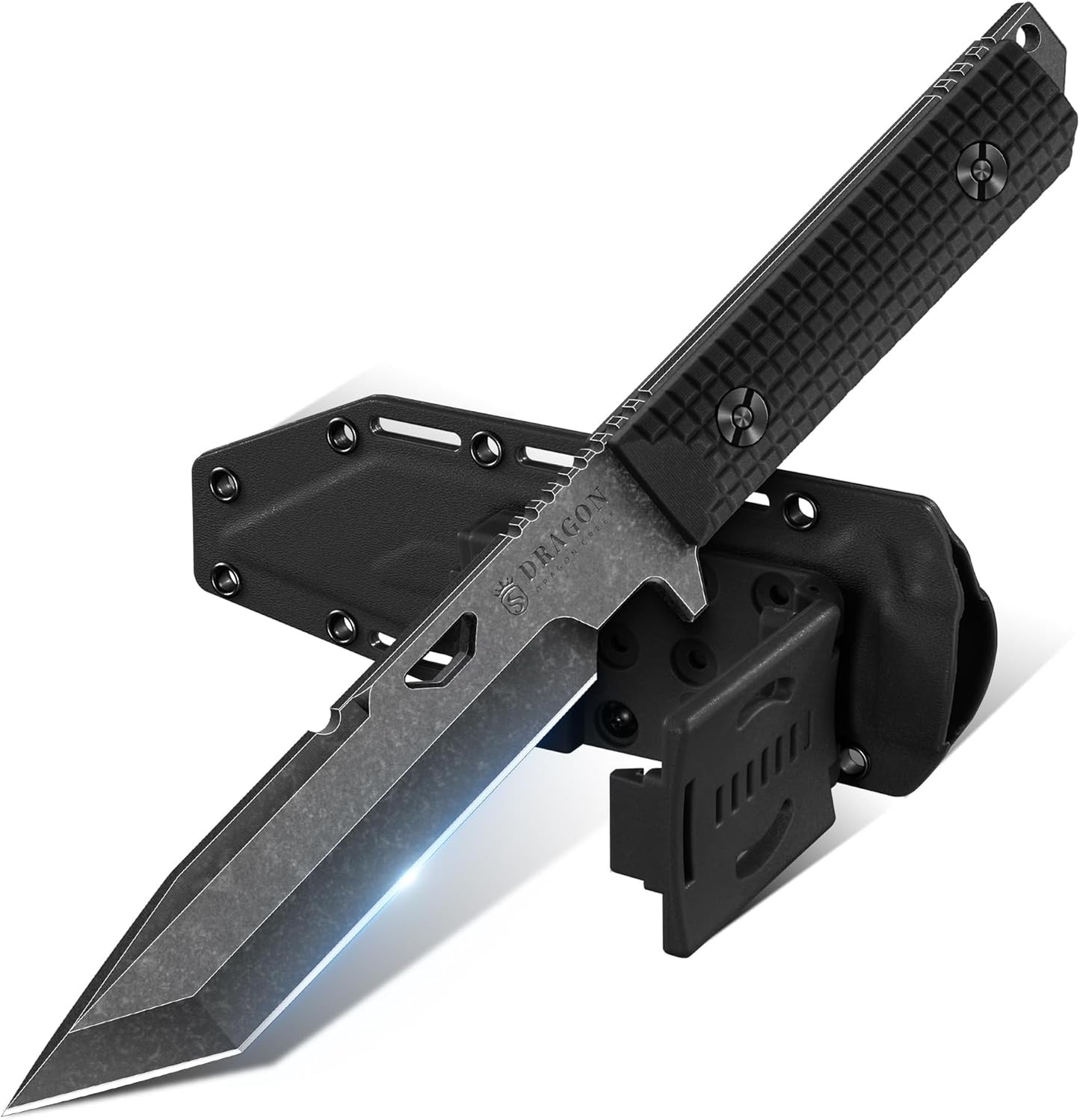 Dragon Creek Tactical Knife - D2 Steel Blade for Outdoor Use