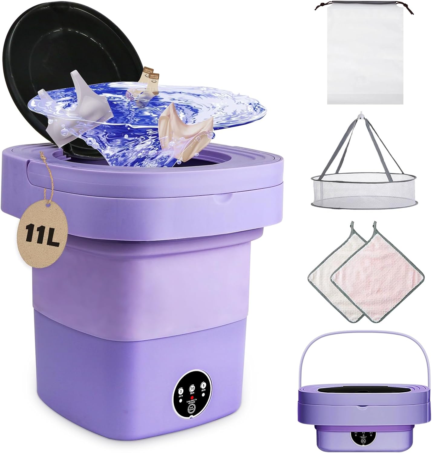 Portable Mini Washer: Deep Cleaning Power!