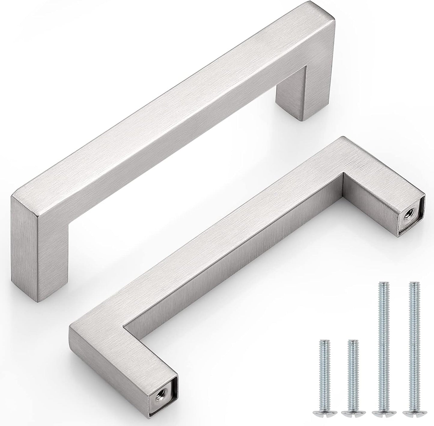Probrico 4 Inch Satin Nickel Cabinet Pulls for Kitchen Furniture