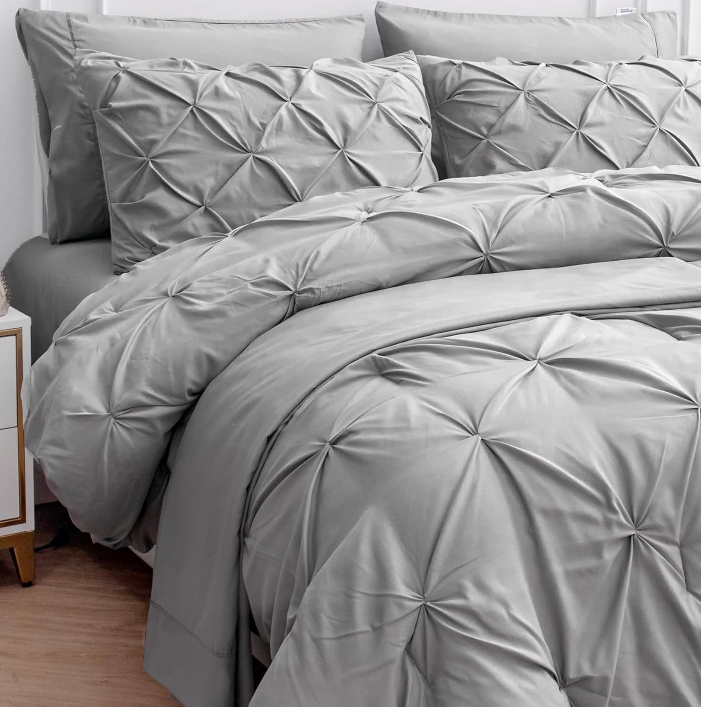 LANE LINEN Twin Comforter Set with Sheets - 5 Piece Set