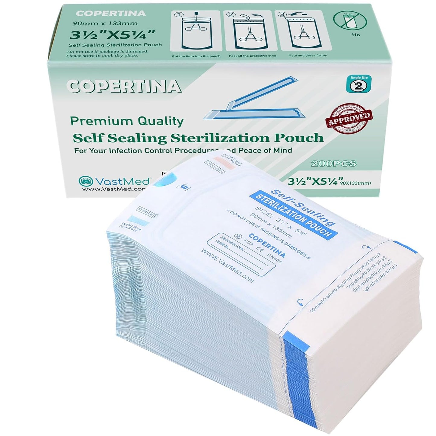 8000 PCs Self Seal Sterilization Pouches for Dental Tools