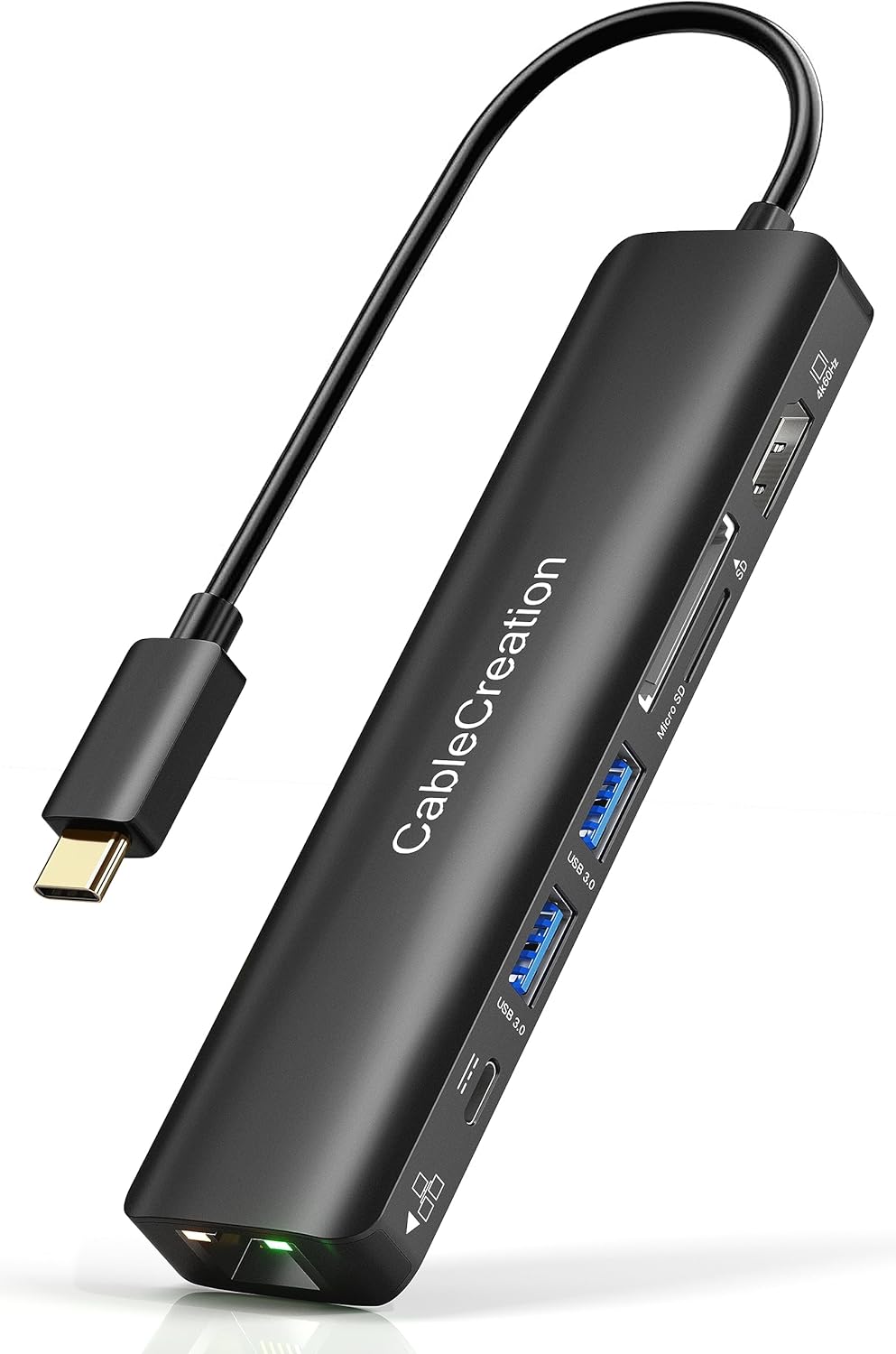 USB C Hub with Ethernet: 7 in 1 Multiport Adapter for MacBook