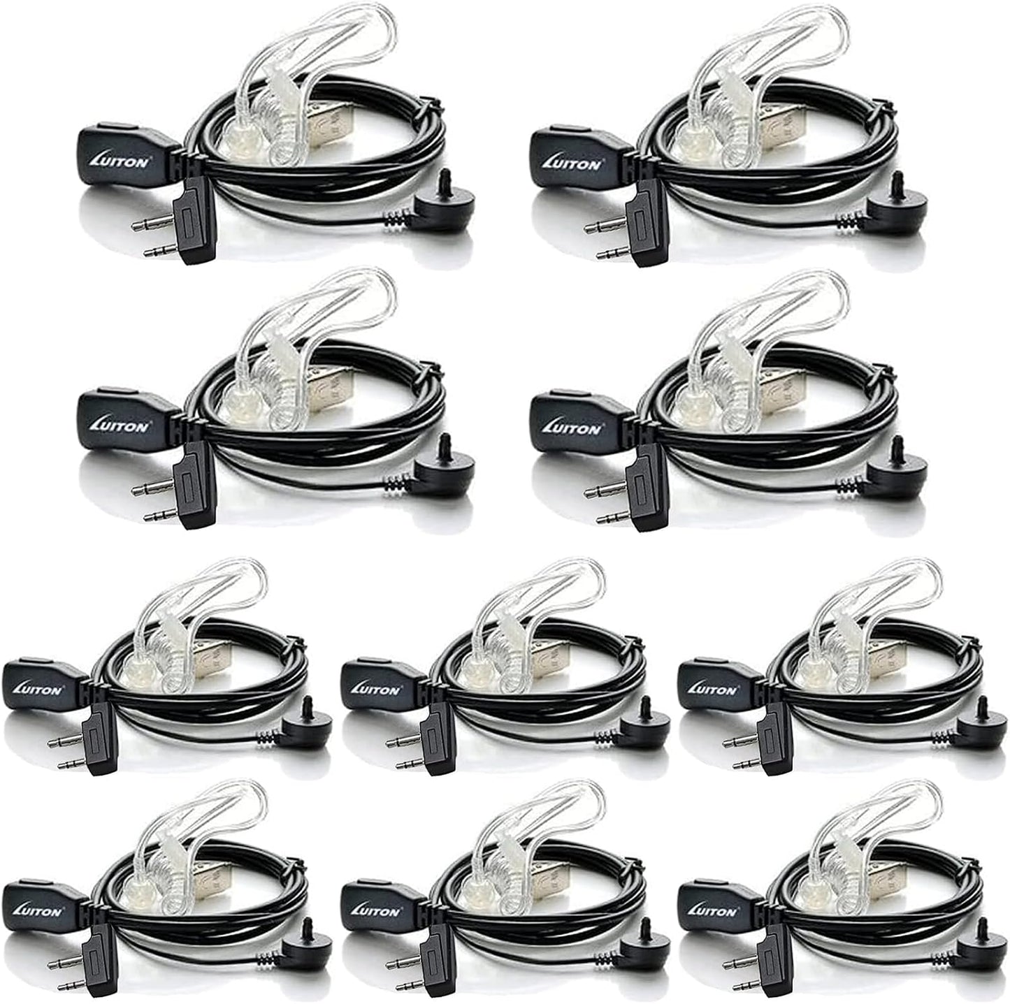 Midland Earpieces with Mic - Perfect for Two Way Radios Use