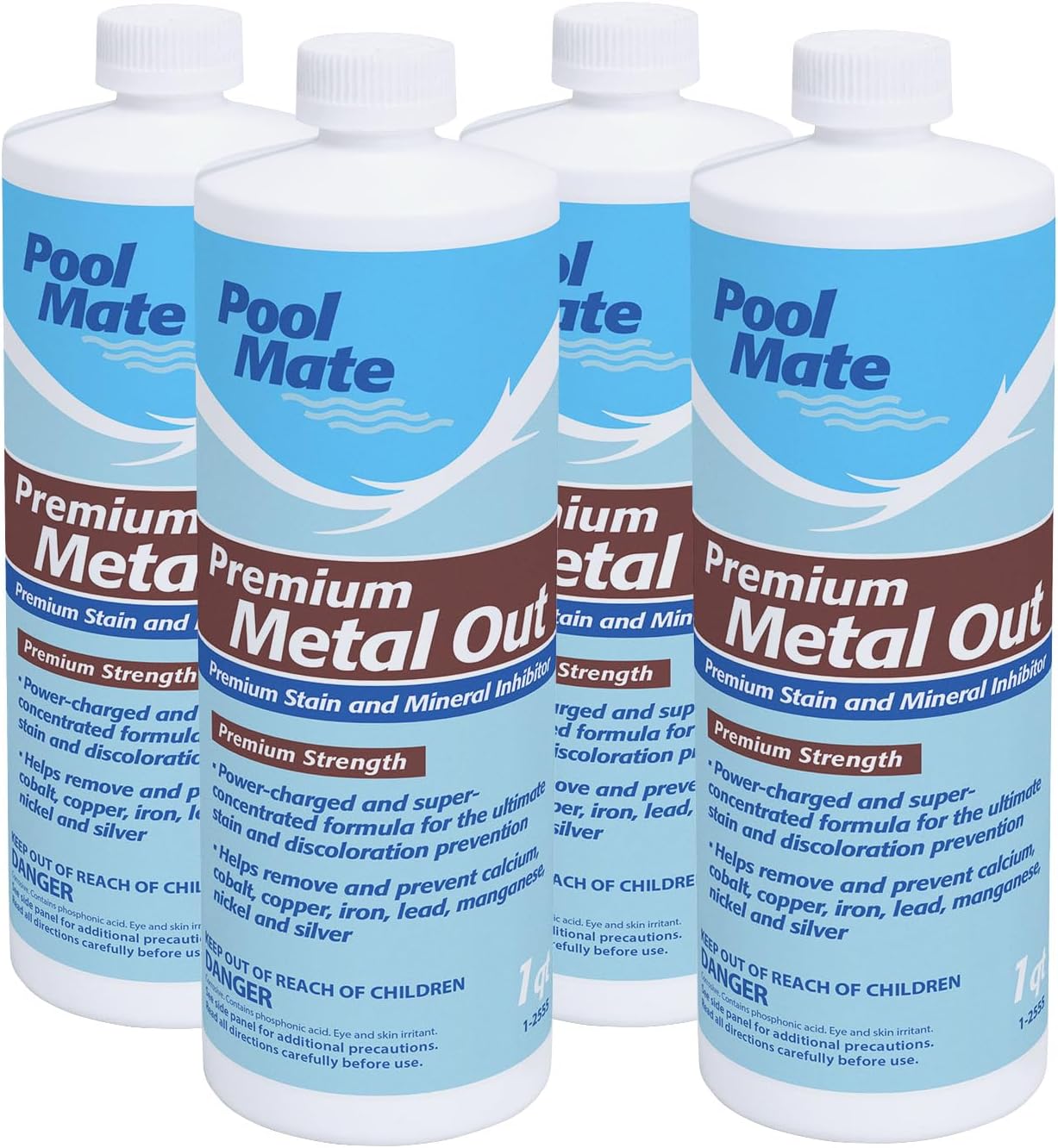 Pool Mate Premium Metal Out Stain and Mineral Inhibitor 4-Pack
