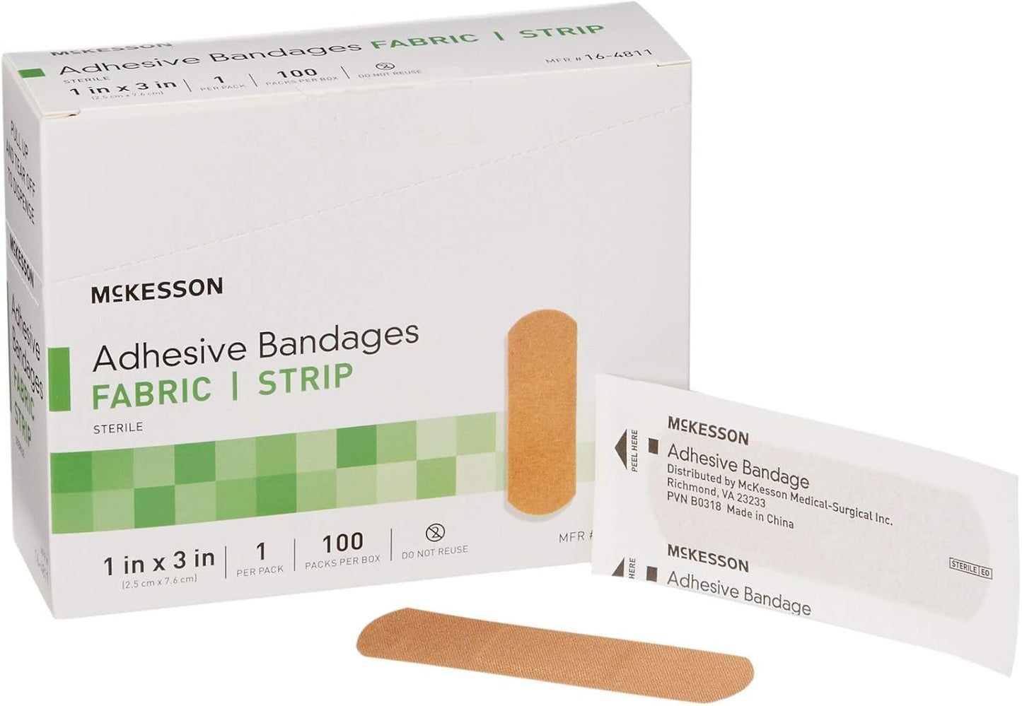 McKesson Adhesive Bandages for Comfortable Wound Care 2400 Count