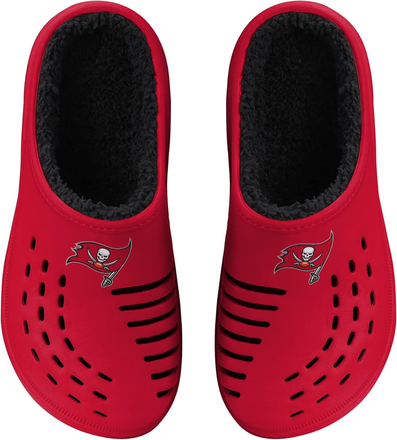 FOCO Men's NFL Sherpa Lined Big Logo Clog for Ultimate Comfort